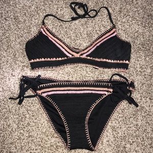 crochet bikini set